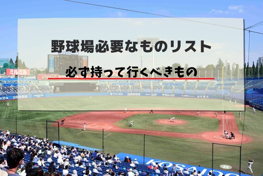 プロ野球観戦に必要な持ち物はこれだ 服装や便利なグッズを紹介